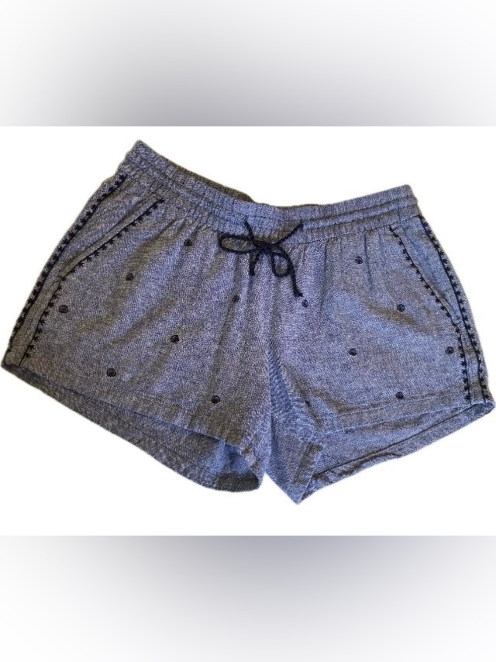 Cute Old Navy Linen Blend Shorts with Drawstring Elastic Waist Size Medium